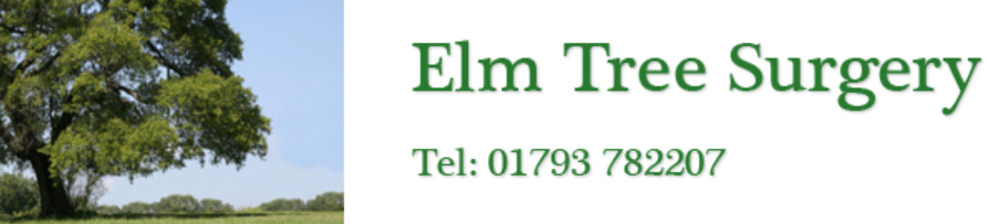 Elm Tree Surgery logo and homepage link